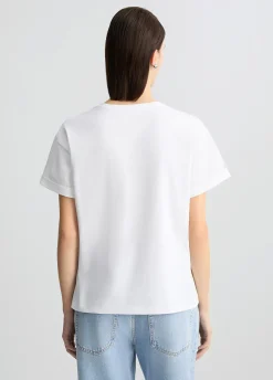 Liu Jo T-shirt avec imprimé et strass|Femme Mode Plage|T-Shirts Et Tops