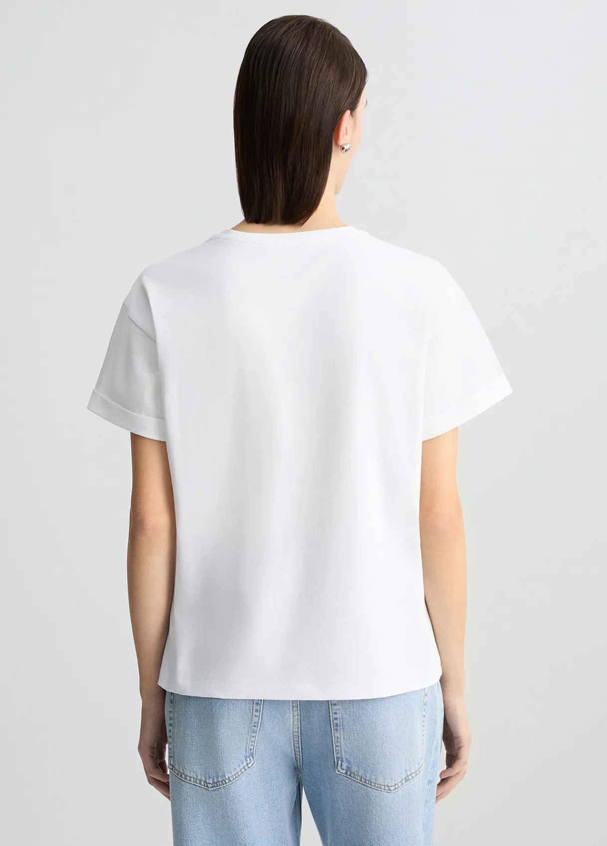 Liu Jo T-shirt avec imprimé et strass|Femme Mode Plage|T-Shirts Et Tops