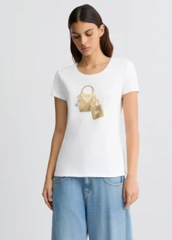 Liu Jo T-shirt avec imprimé et strass|Femme T-Shirts Et Tops