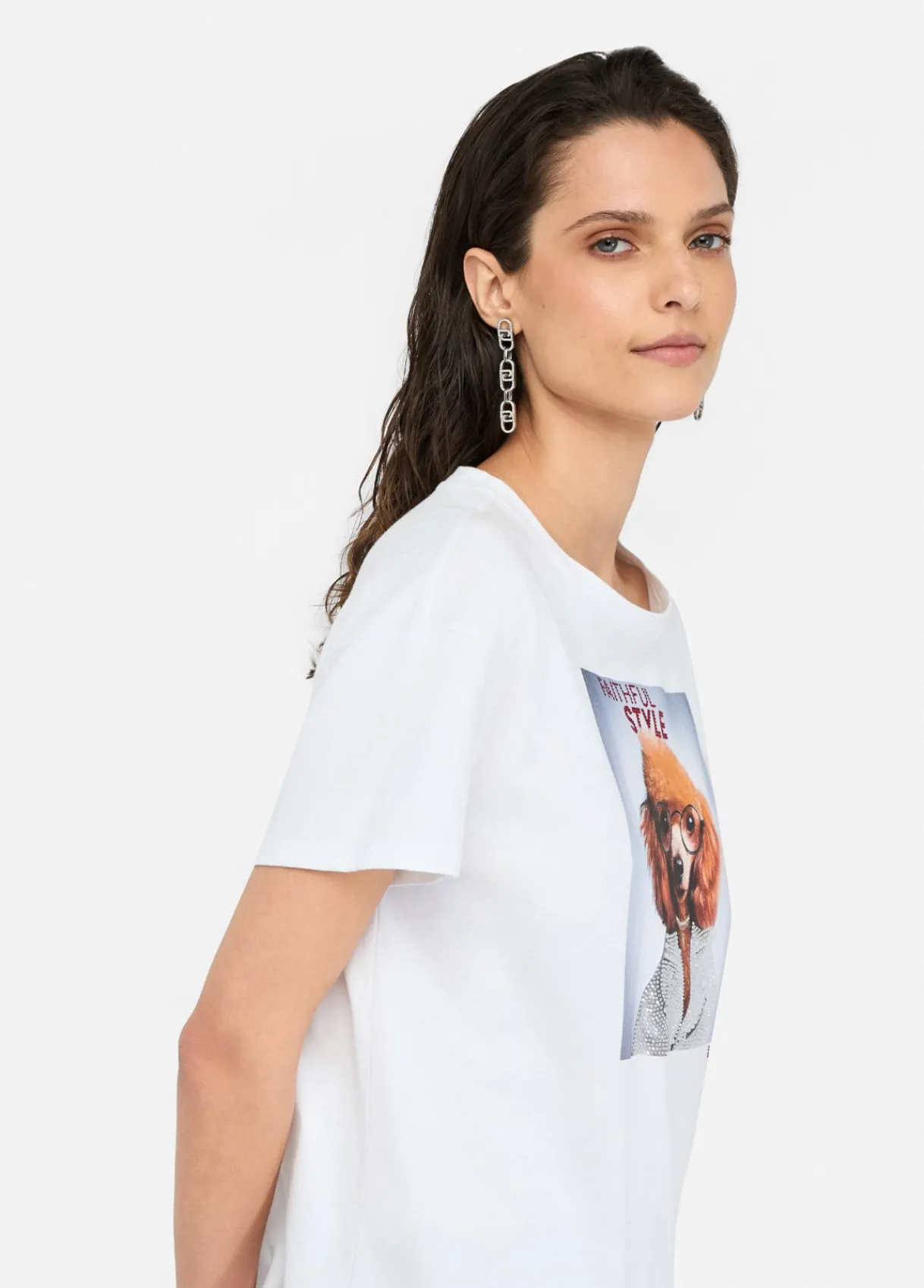 Liu Jo T-shirt avec imprimé et strass|Femme T-Shirts Et Tops