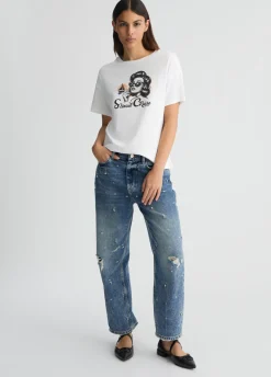 Liu Jo T-shirt avec imprimé et strass|Femme T-Shirts Et Tops