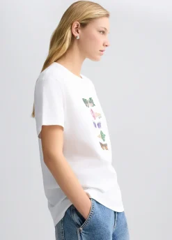 Liu Jo T-shirt avec imprimé et strass|Femme T-Shirts Et Tops