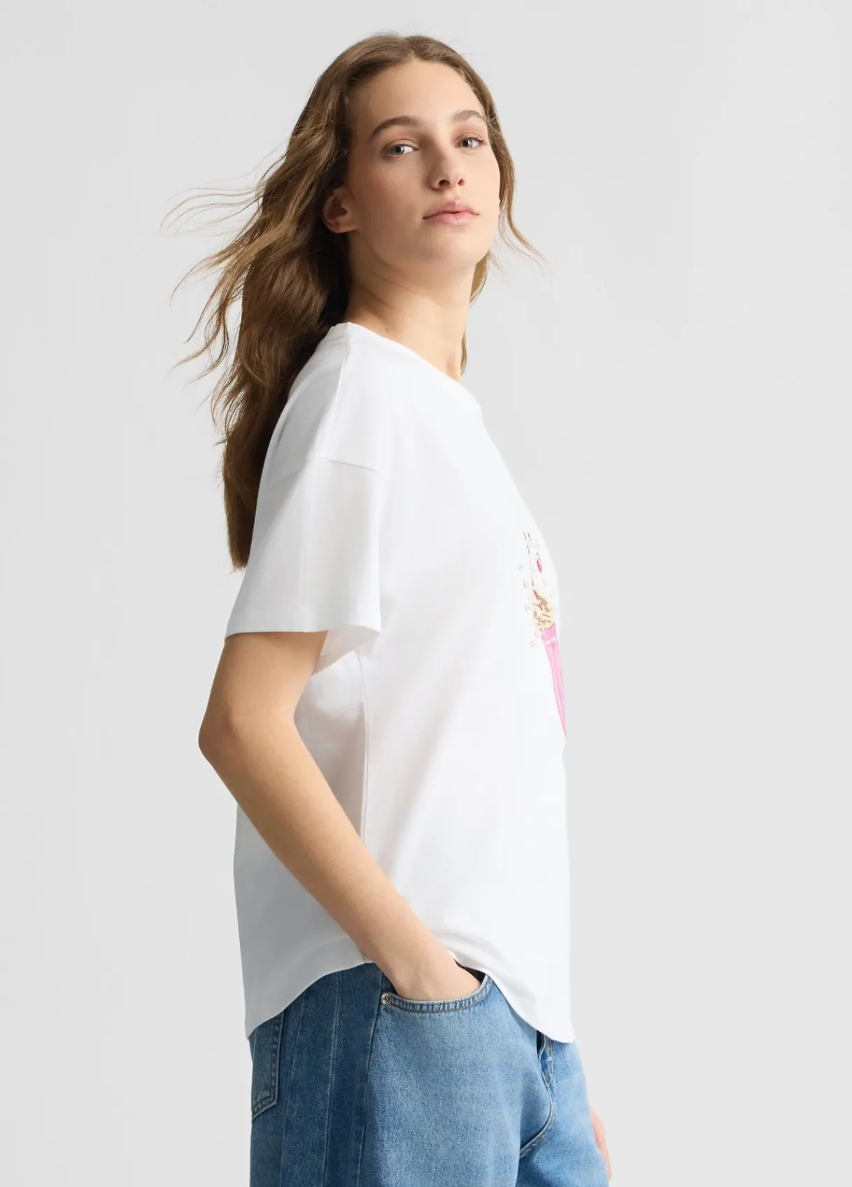 Liu Jo T-shirt avec imprimé et strass|Femme T-Shirts Et Tops