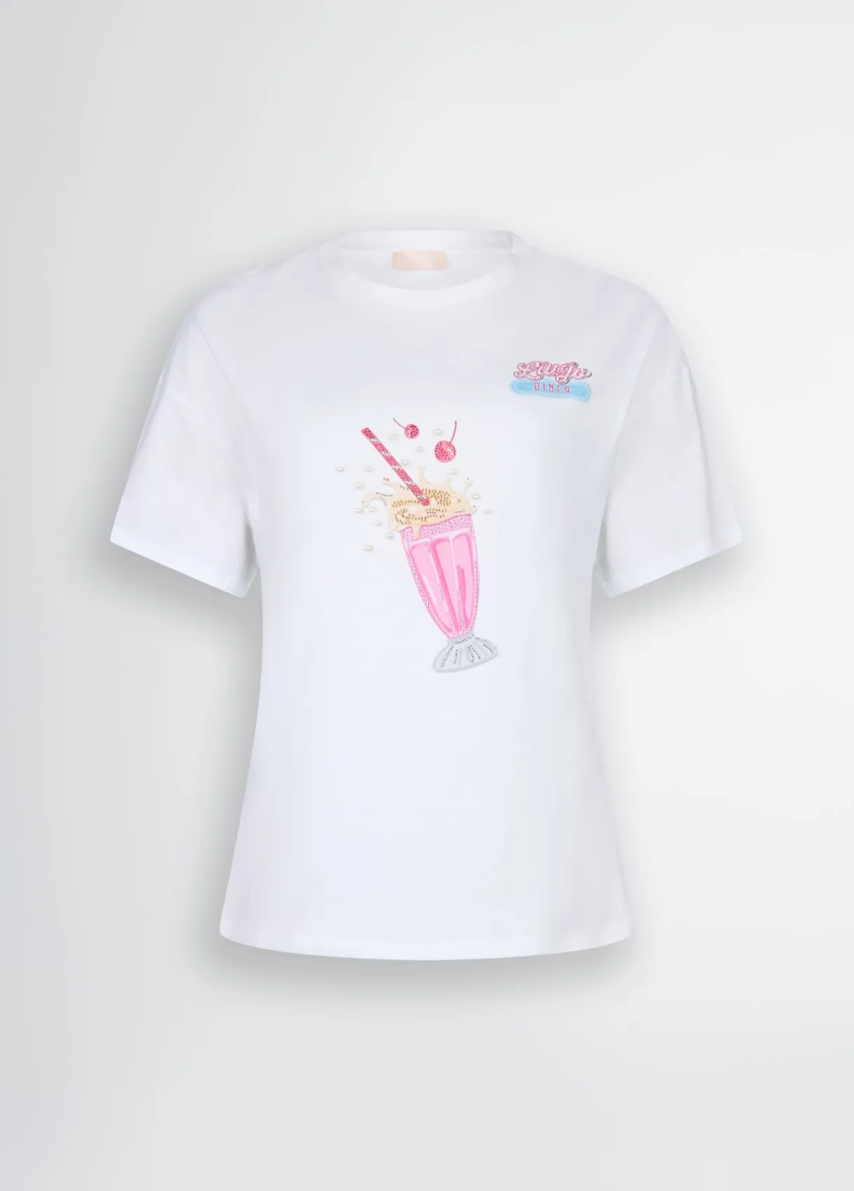 Liu Jo T-shirt avec imprimé et strass|Femme T-Shirts Et Tops