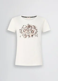 Liu Jo T-shirt avec logo animalier et strass|Femme Vêtements De Sport|T-Shirts Et Tops