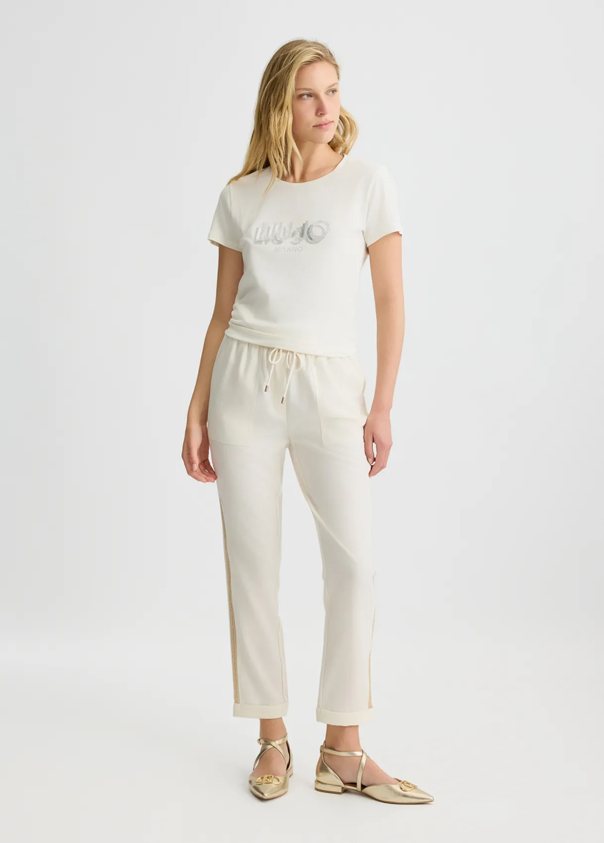 Liu Jo T-shirt avec logo et strass|Femme Vêtements De Sport|T-Shirts Et Tops