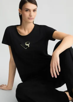 Liu Jo T-shirt avec logo et strass|Femme Vêtements De Sport|T-Shirts Et Tops