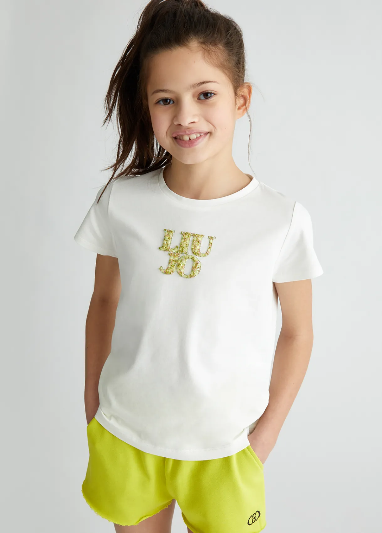 Liu Jo T-shirt avec logo et strass|Enfant T-Shirt