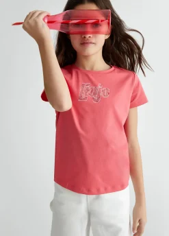 Liu Jo T-shirt avec logo et strass|Enfant T-Shirt