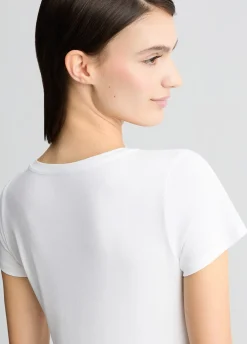 Liu Jo T-shirt avec logo et strass|Femme Mode Plage|T-Shirts Et Tops