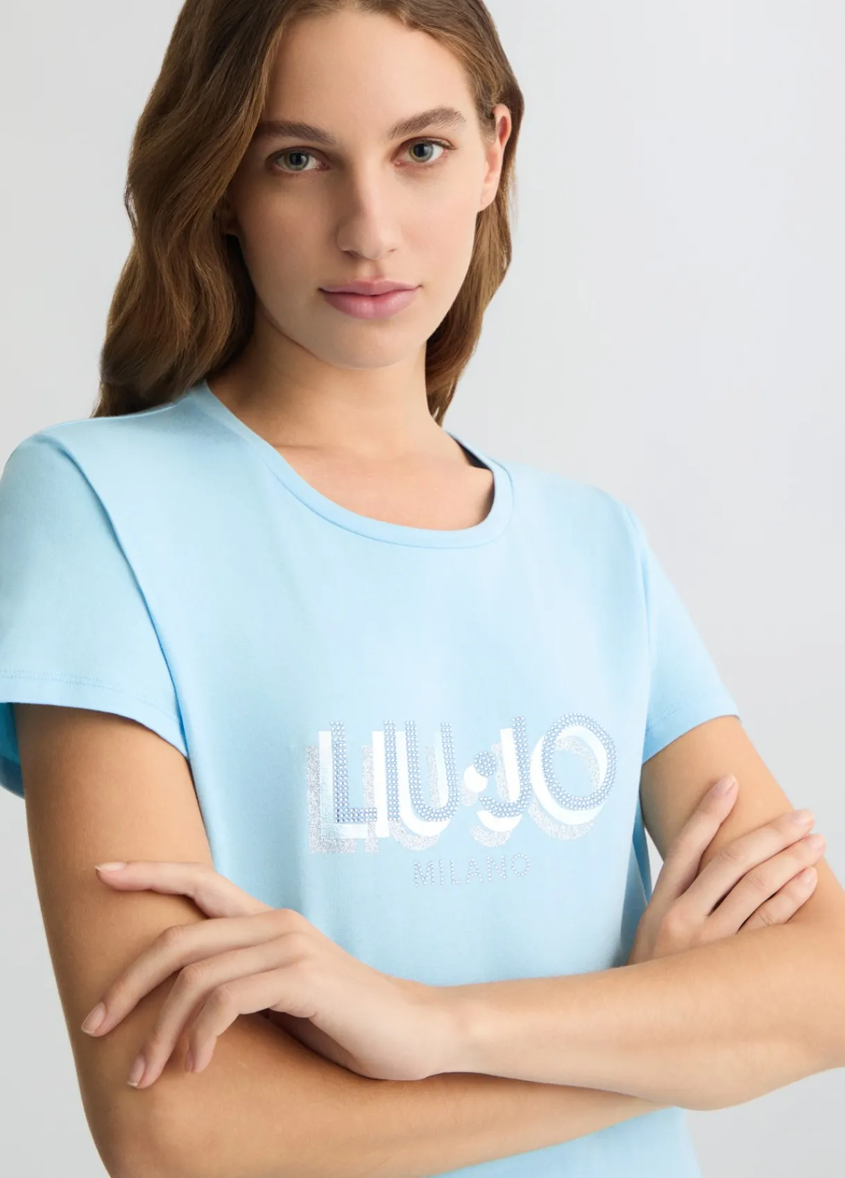 Liu Jo T-shirt avec logo et strass|Femme T-Shirts Et Tops