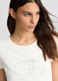 Liu Jo T-shirt avec logo et strass|Femme Vêtements De Sport|T-Shirts Et Tops