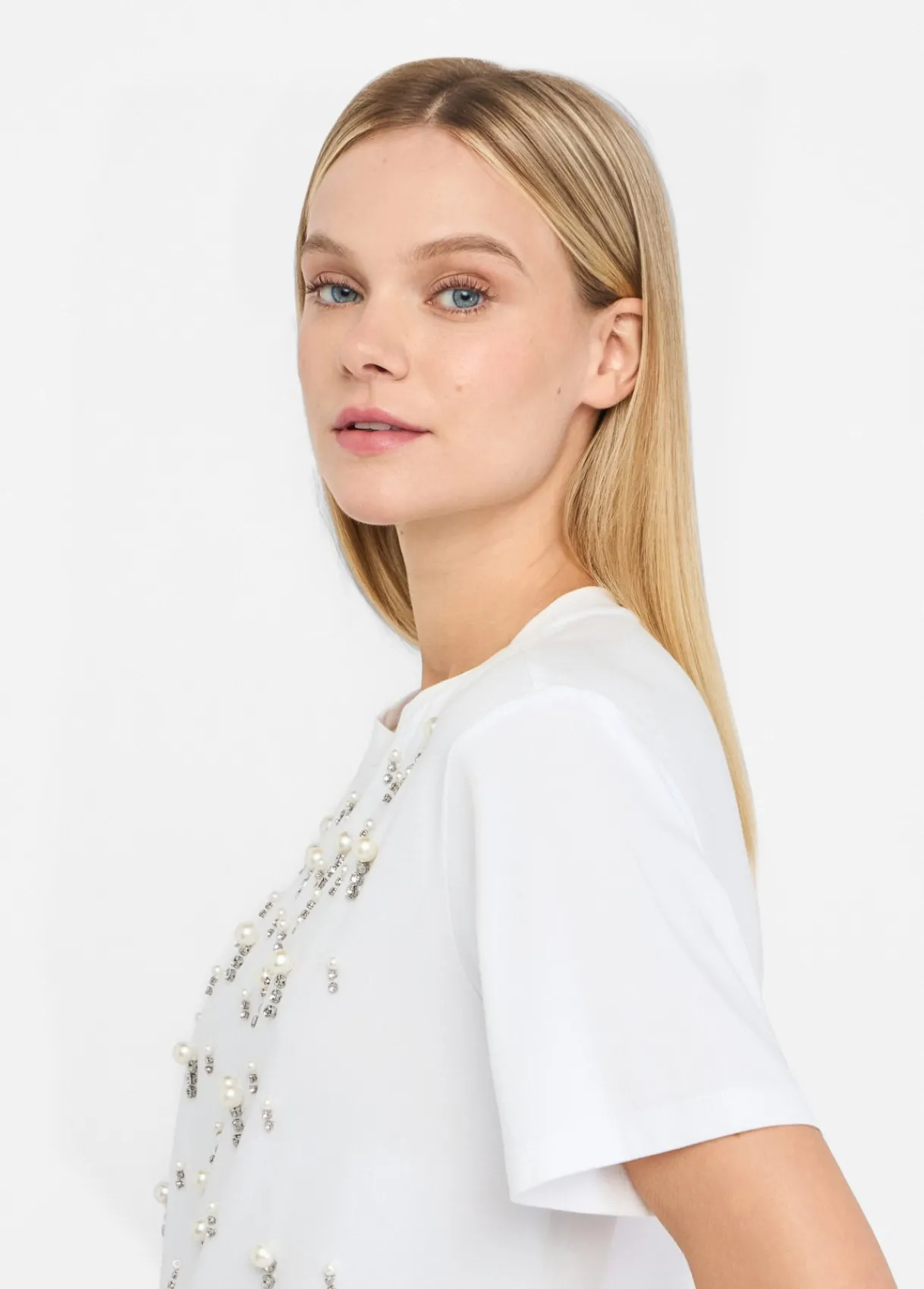 Liu Jo T-shirt avec perles et strass|Femme T-Shirts Et Tops