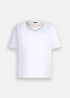 Liu Jo T-shirt avec perles et strass|Femme T-Shirts Et Tops
