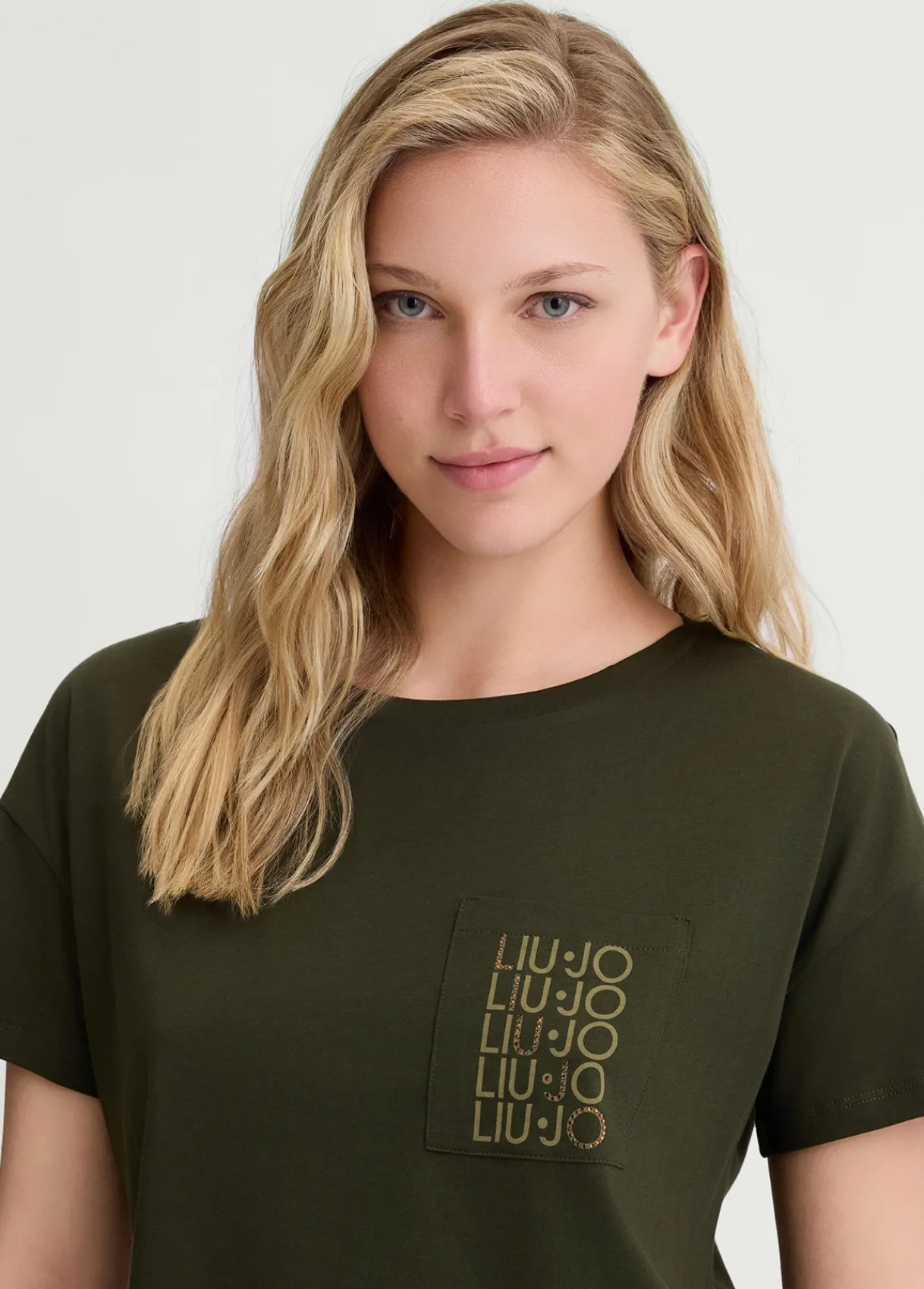 Liu Jo T-shirt avec poche|Femme Mode Plage|T-Shirts Et Tops