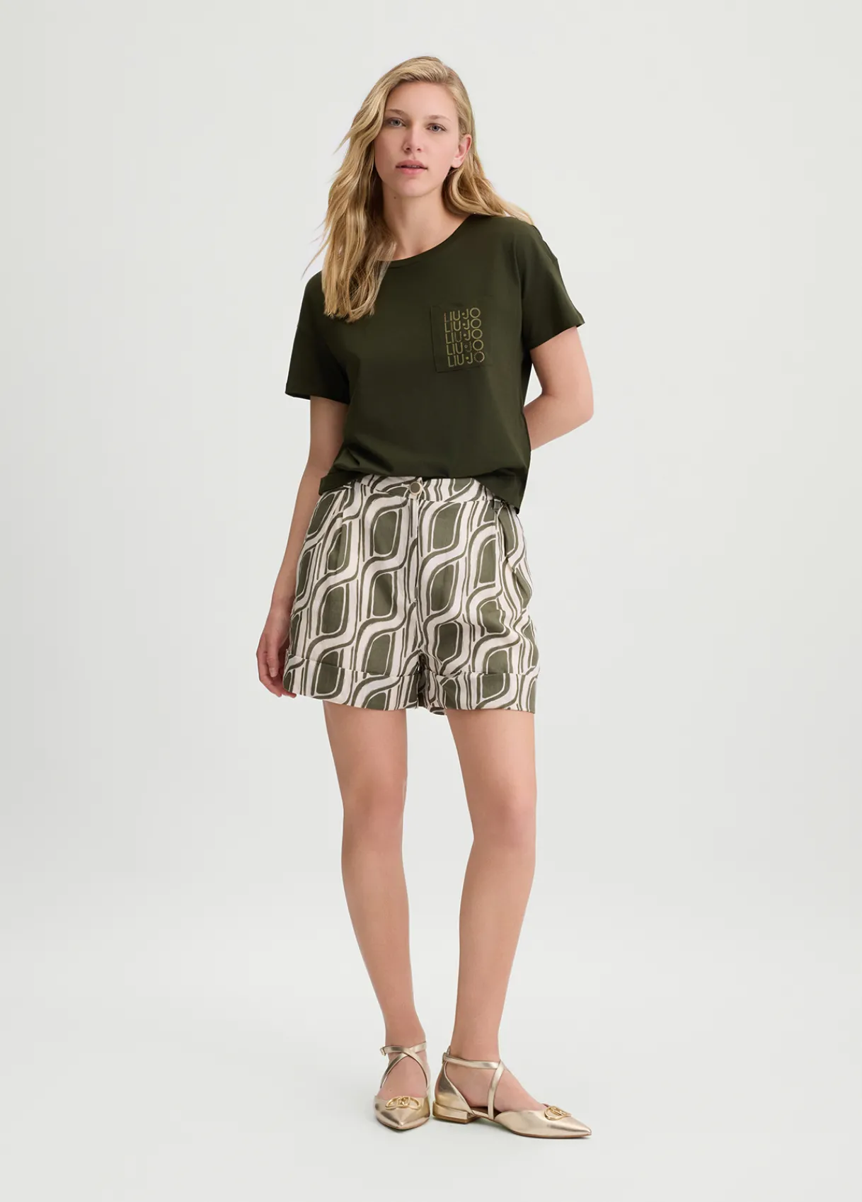 Liu Jo T-shirt avec poche|Femme Mode Plage|T-Shirts Et Tops