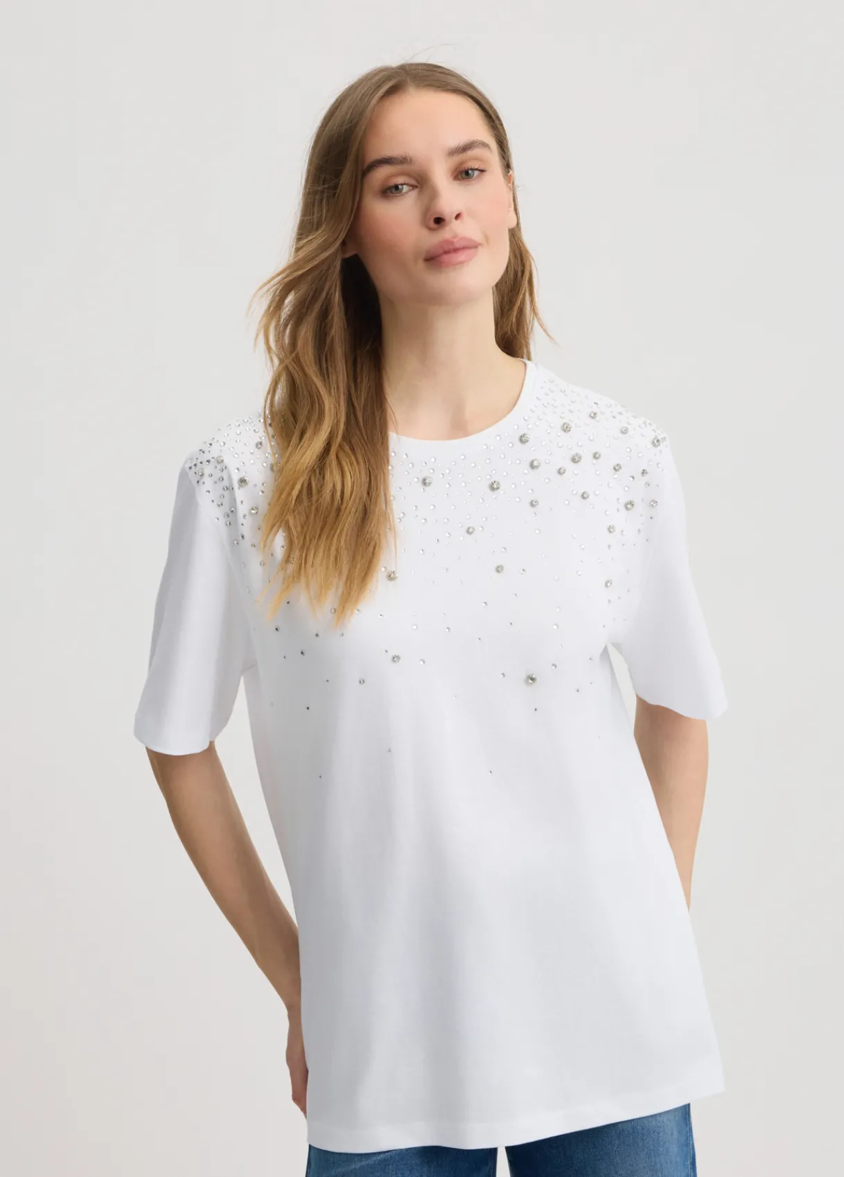 Liu Jo T-shirt avec strass et médaillons|Femme T-Shirts Et Tops