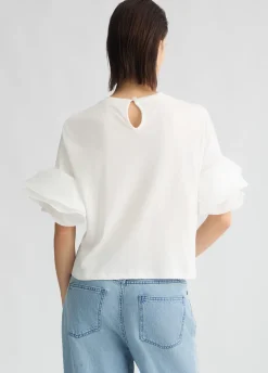 Liu Jo T-shirt avec volants|Femme T-Shirts Et Tops