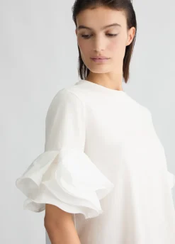 Liu Jo T-shirt avec volants|Femme T-Shirts Et Tops