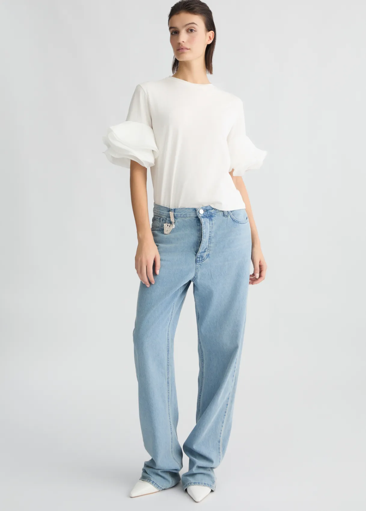 Liu Jo T-shirt avec volants|Femme T-Shirts Et Tops