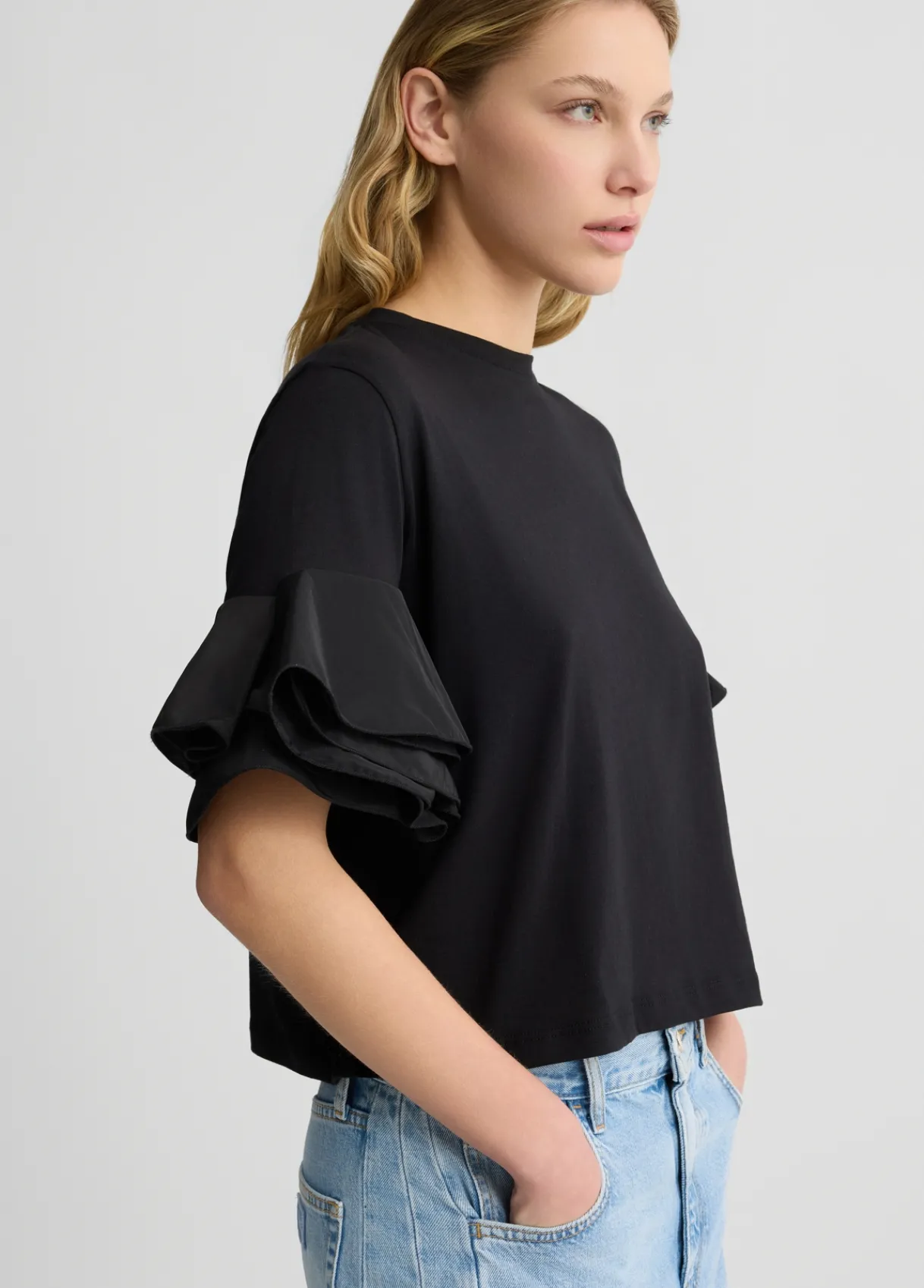 Liu Jo T-shirt avec volants|Femme T-Shirts Et Tops
