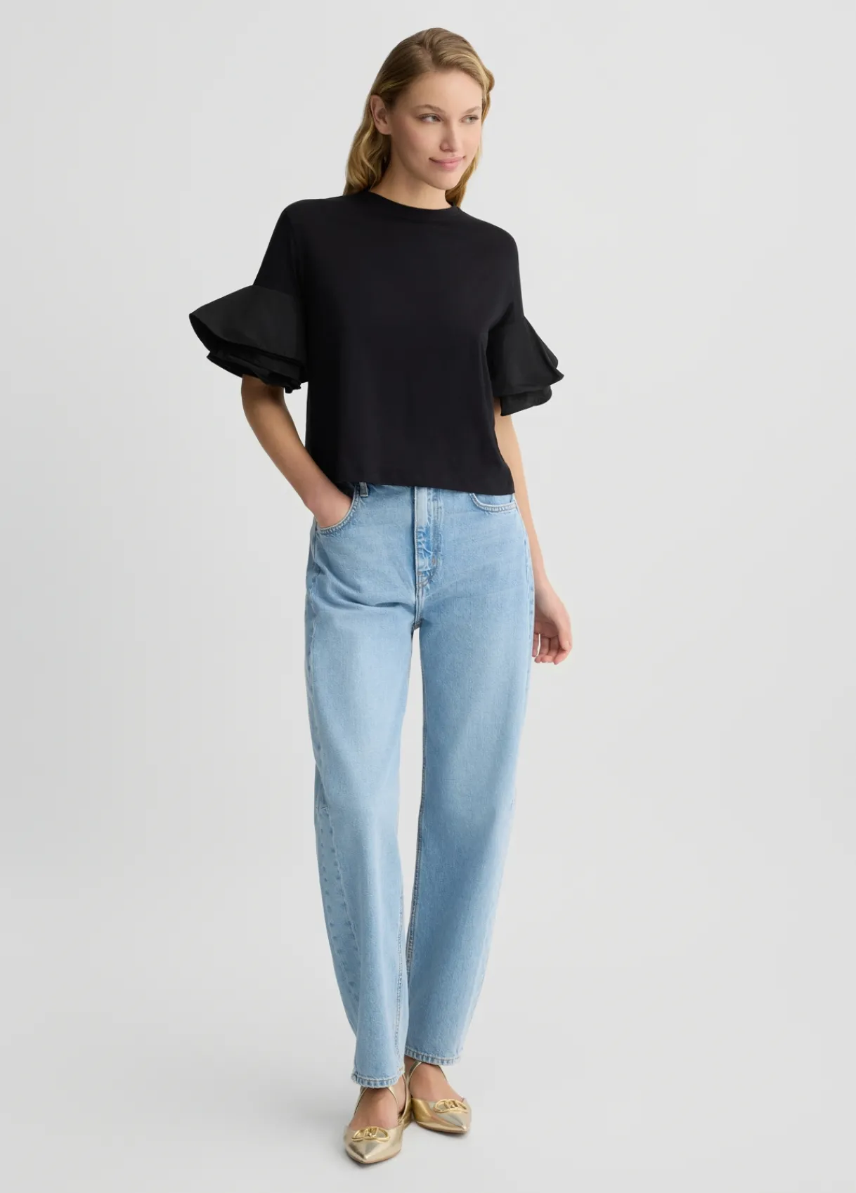 Liu Jo T-shirt avec volants|Femme T-Shirts Et Tops