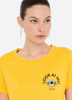 Liu Jo T-shirt en coton|Femme T-Shirts Et Tops