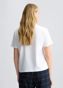 Liu Jo T-shirt en coton avec broderie et strass|Femme T-Shirts Et Tops