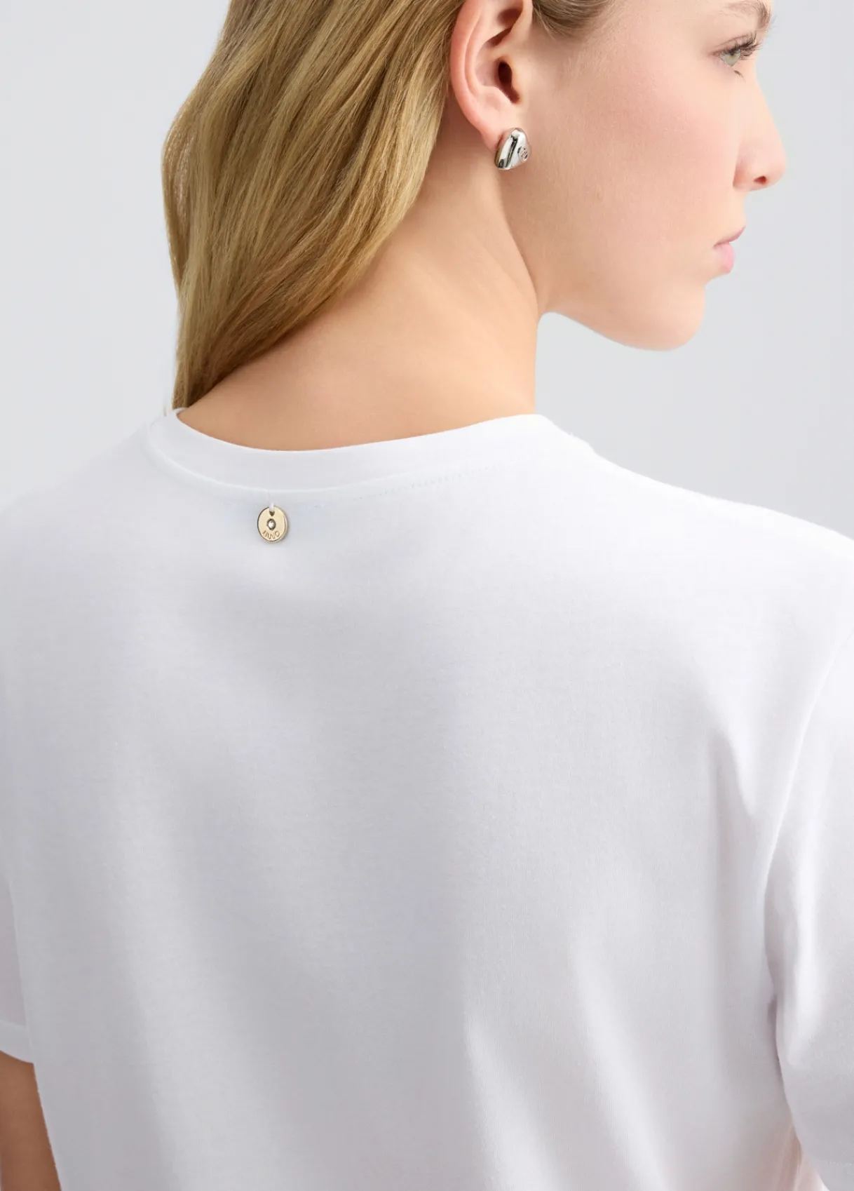 Liu Jo T-shirt en coton avec broderie et strass|Femme T-Shirts Et Tops