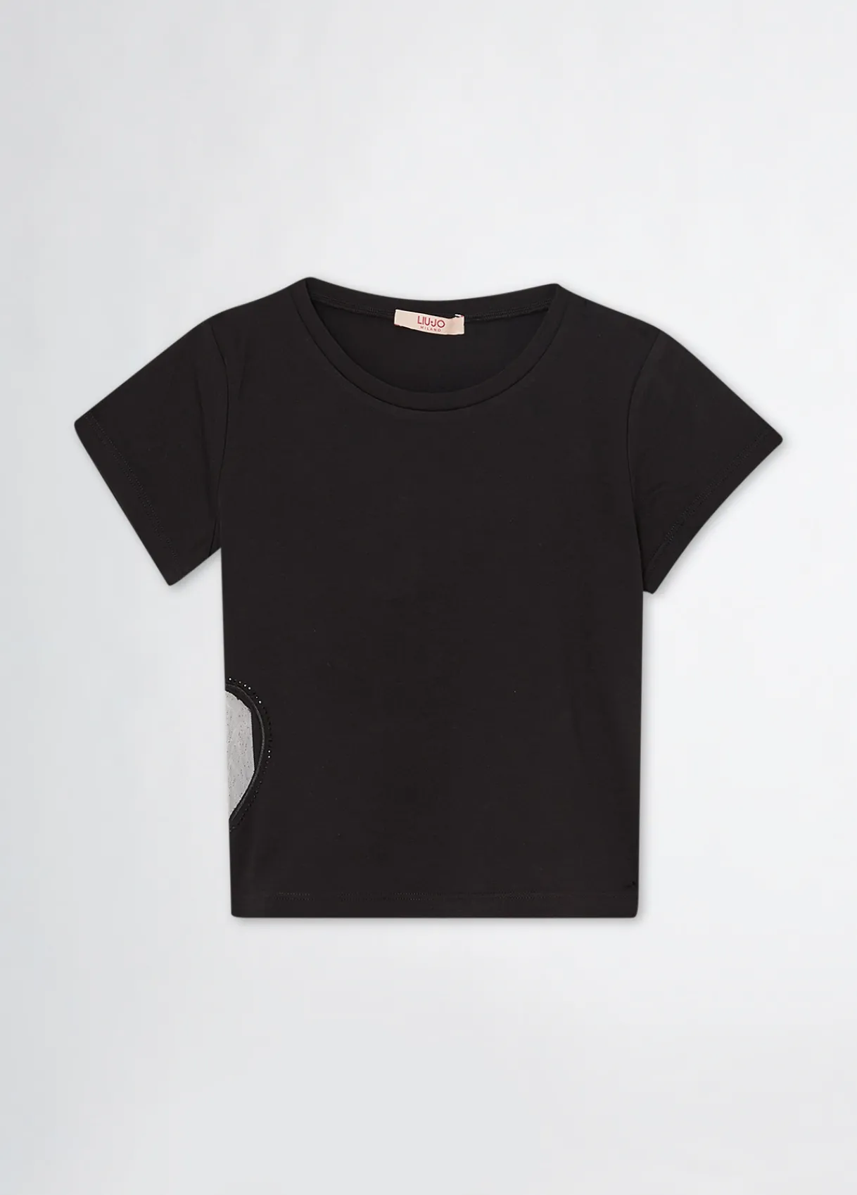 Liu Jo T-shirt en coton avec cœur|Enfant T-Shirt