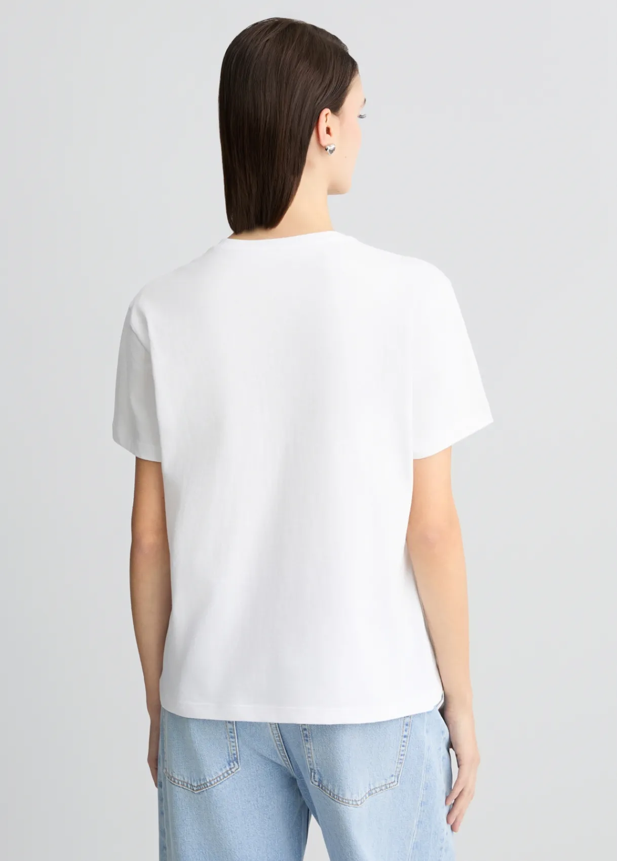 Liu Jo T-shirt en coton avec imprimé et strass|Femme T-Shirts Et Tops