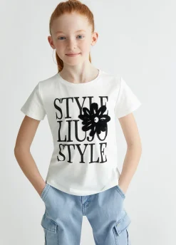 Liu Jo T-shirt en coton avec imprimé|Enfant T-Shirt