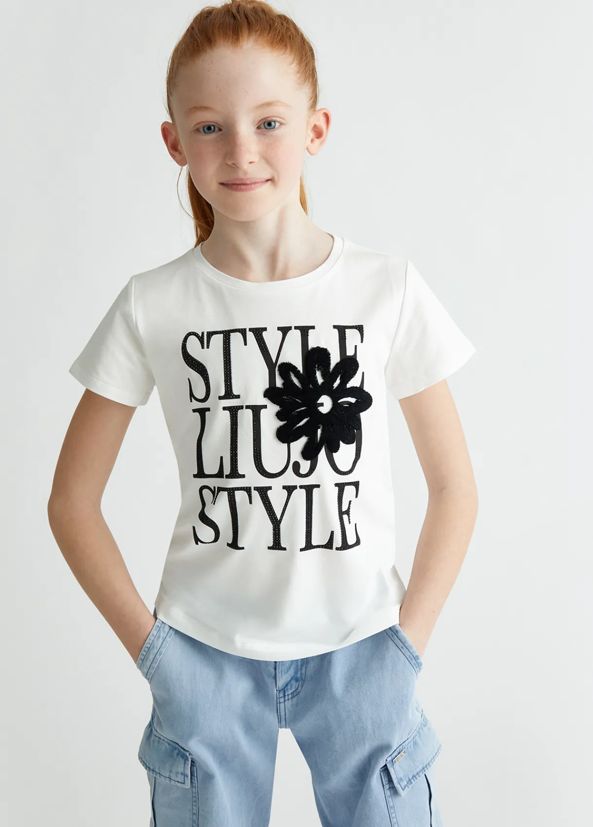 Liu Jo T-shirt en coton avec imprimé|Enfant T-Shirt