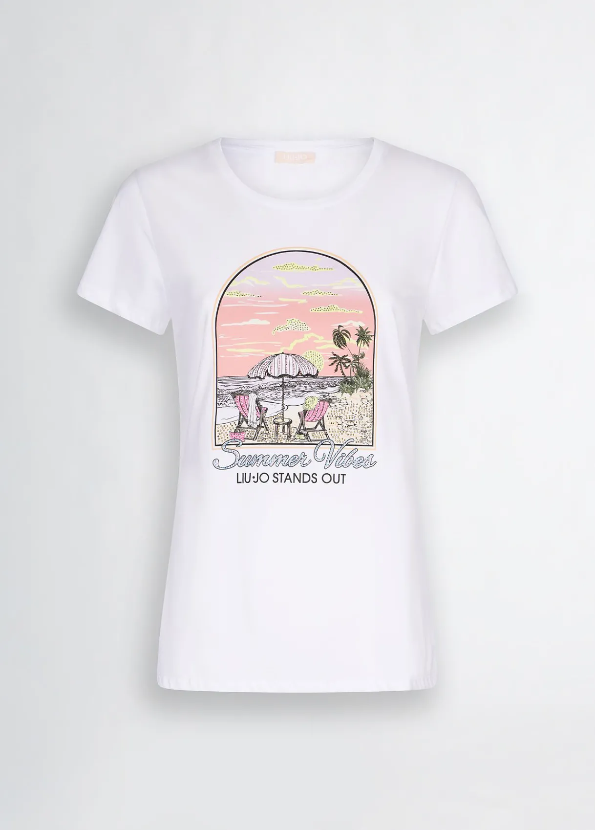 Liu Jo T-shirt en coton avec imprimé|Femme T-Shirts Et Tops