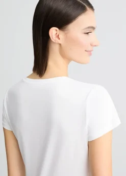 Liu Jo T-shirt en coton avec imprimé et strass|Femme T-Shirts Et Tops