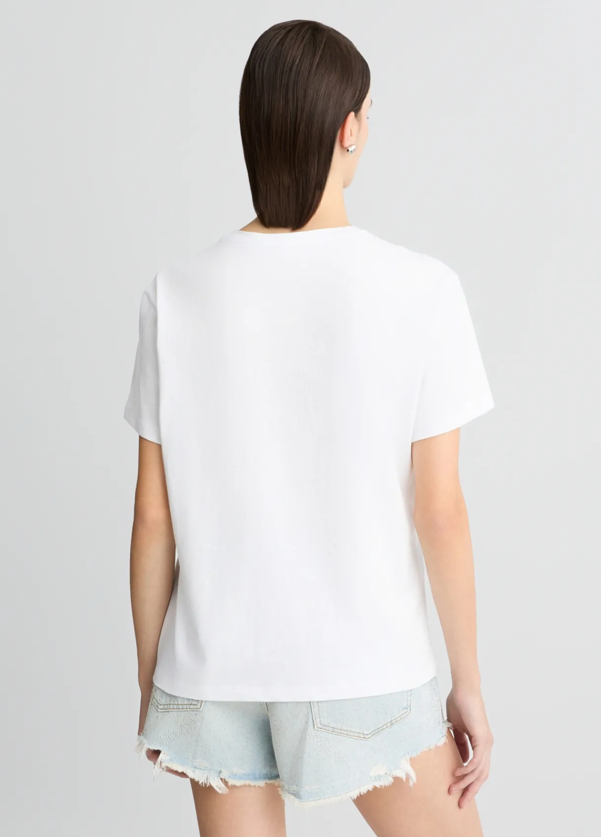 Liu Jo T-shirt en coton avec imprimé et strass|Femme T-Shirts Et Tops