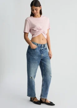 Liu Jo T-shirt en coton avec logo|Femme T-Shirts Et Tops