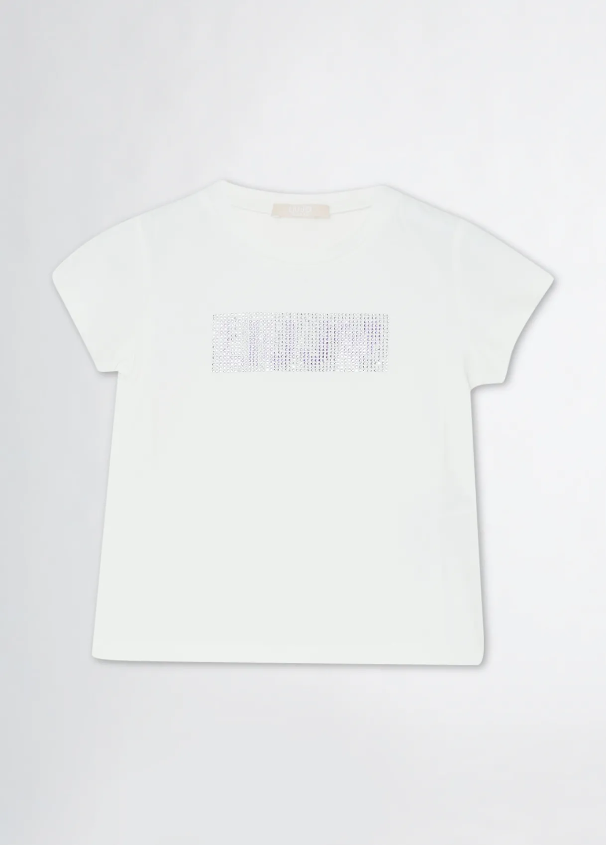 Liu Jo T-shirt en coton avec logo et strass|Enfant T-Shirts