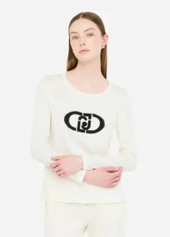 Liu Jo T-shirt en coton avec logo|Femme Vêtements De Sport