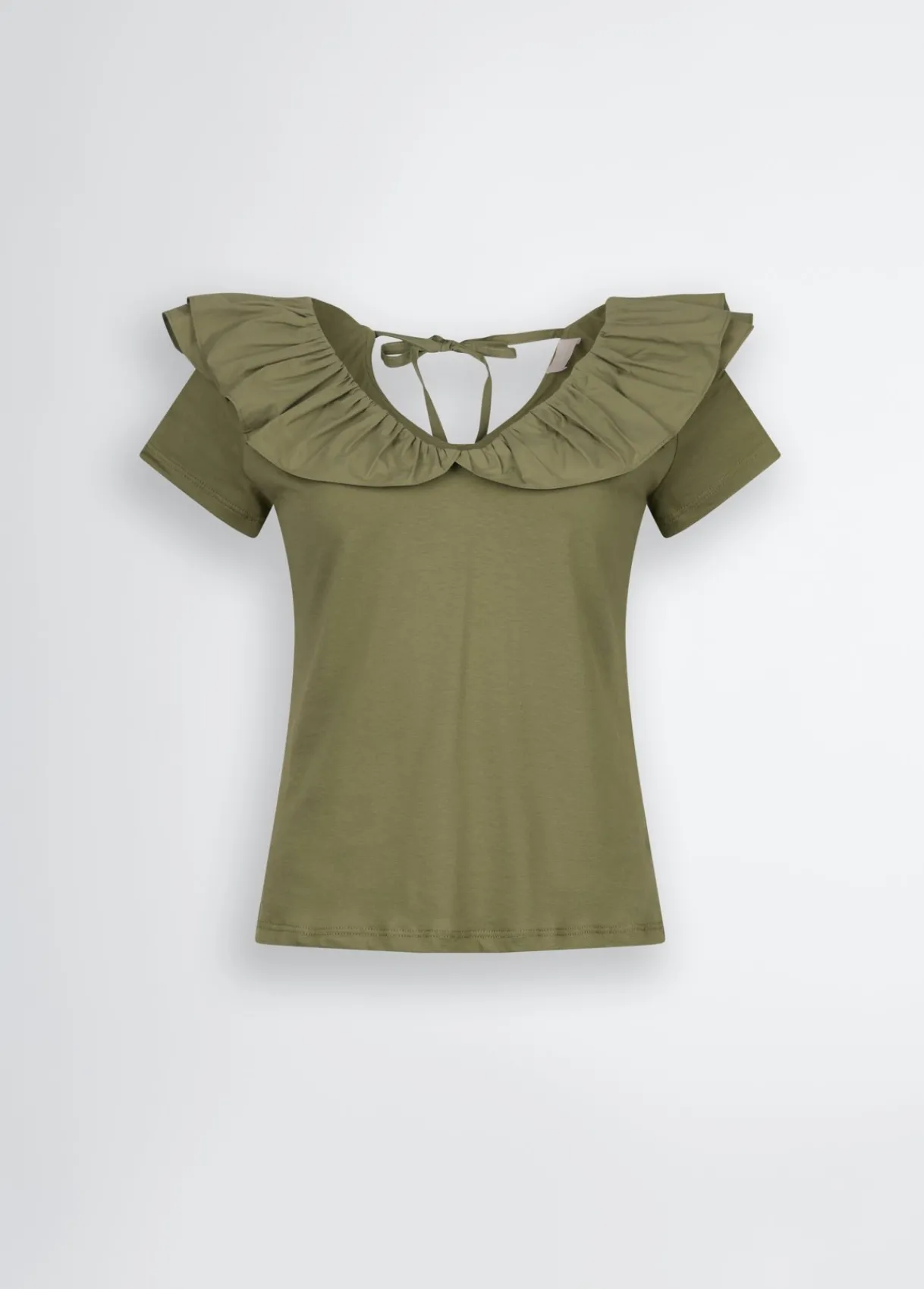 Liu Jo T-shirt en coton avec ruches|Femme T-Shirts Et Tops