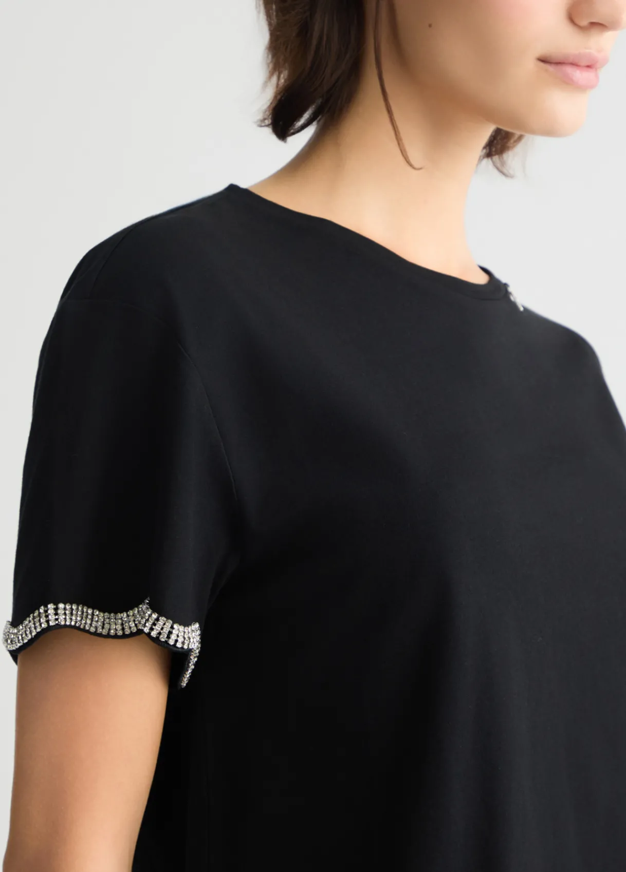 Liu Jo T-shirt en coton avec strass|Femme T-Shirts Et Tops