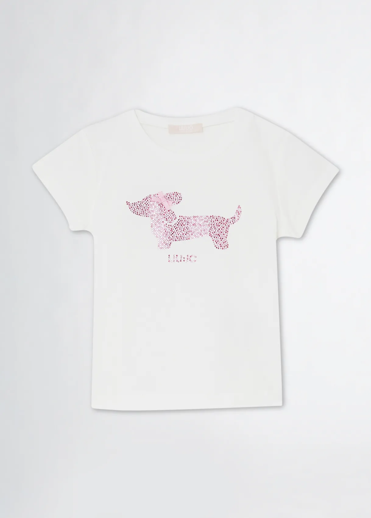Liu Jo T-shirt en coton avec strass|Enfant T-Shirts