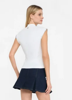 Liu Jo T-shirt en coton avec strass|Femme T-Shirts Et Tops