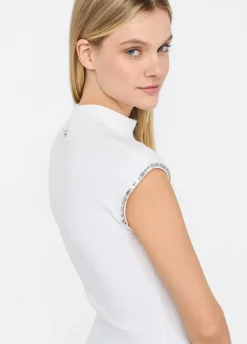 Liu Jo T-shirt en coton avec strass|Femme T-Shirts Et Tops