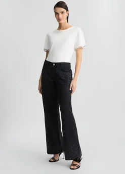 Liu Jo T-shirt en coton avec strass|Femme T-Shirts Et Tops