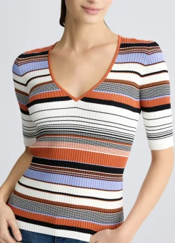 Liu Jo T-shirt en maille à rayures|Femme Mailles