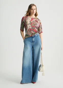 Liu Jo T-shirt en maille imprimé|Femme Mailles