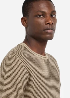 Liu Jo T-shirt jacquard en coton et soie|Homme Pulls Et Sweaters
