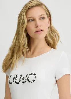 Liu Jo T-shirt Better avec logo|Femme Mode Plage|T-Shirts Et Tops