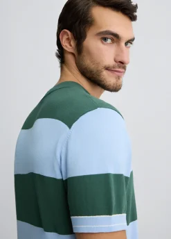 Liu Jo T-shirt rayé en maille|Homme Pulls Et Sweaters